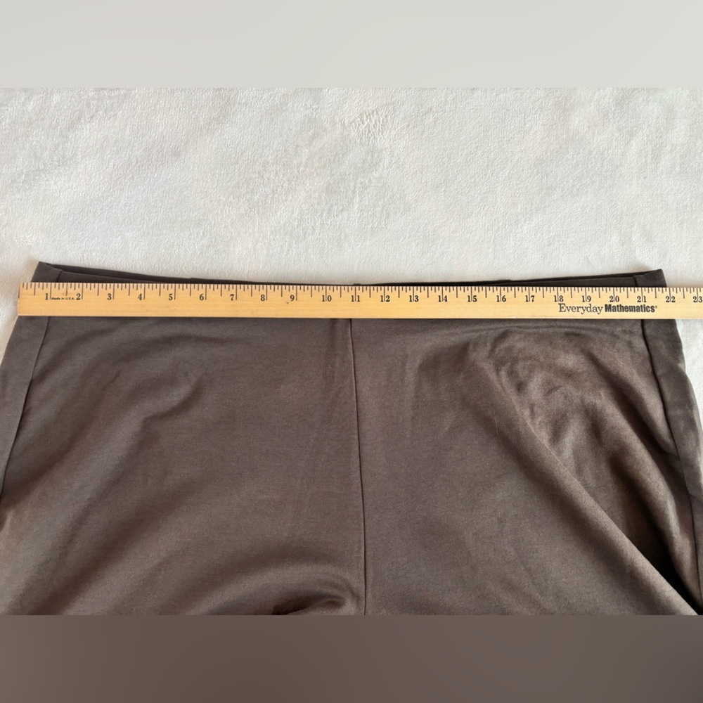 NWT Pure Jill Slim Leg Cropped Pants Brown High Rise Size 3X(US 24) Pull On - Picture 6 of 10